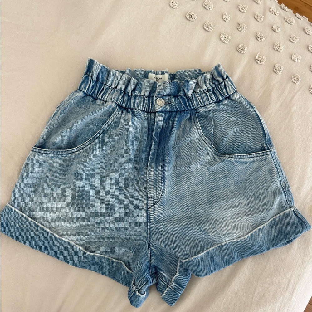 Isabel Marant Blue High Waist Shorts